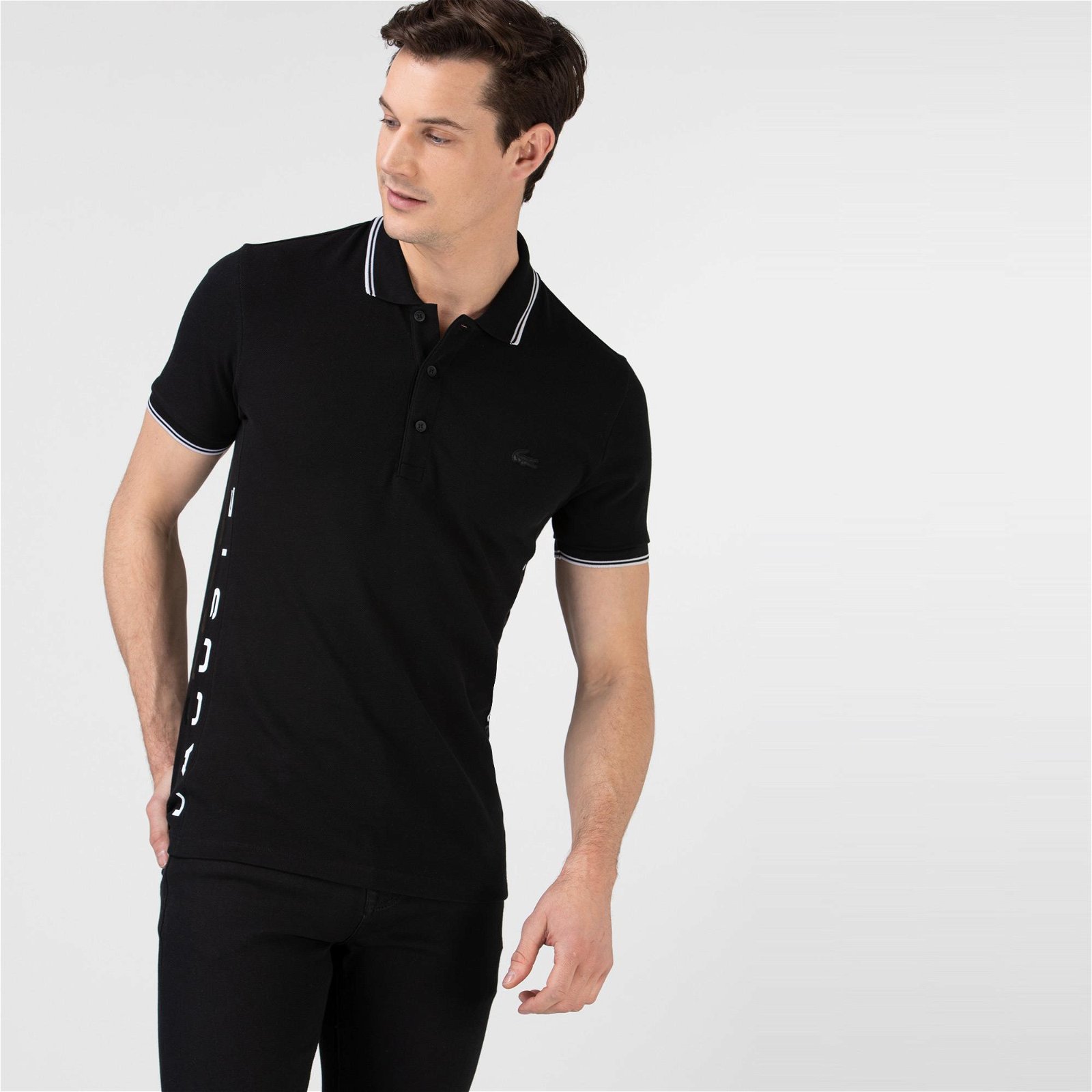 Lacoste Slim Fit Siyah Polo