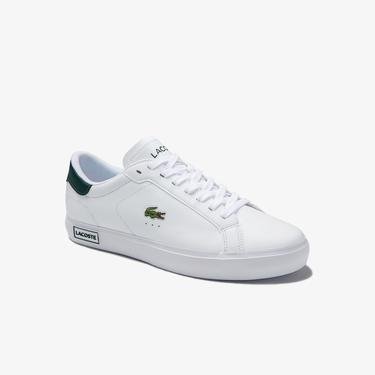  Lacoste Powercourt 0520 1 Sma Erkek Beyaz - Koyu Yeşil Spor Ayakkabı