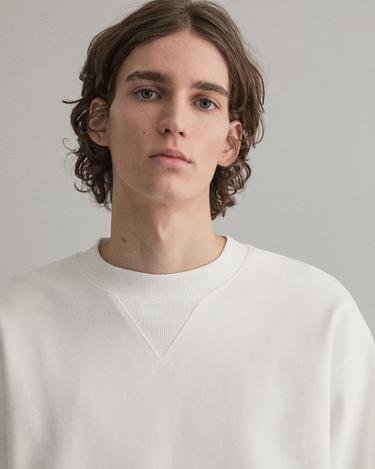  Gant Erkek Beyaz Sweatshirt
