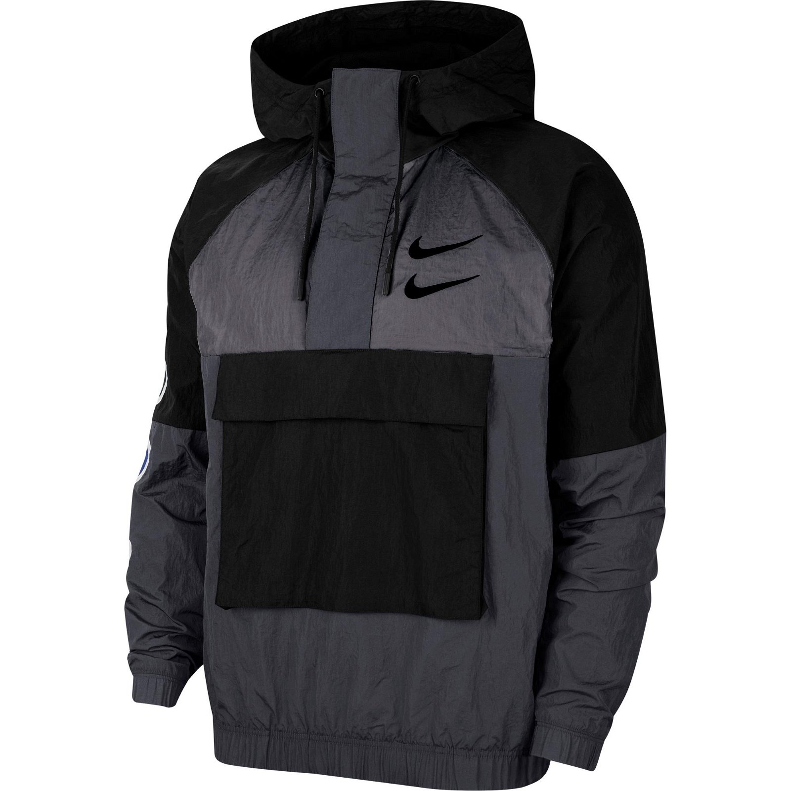 Nike Sportswear Swoosh Dokuma Siyah Ceket