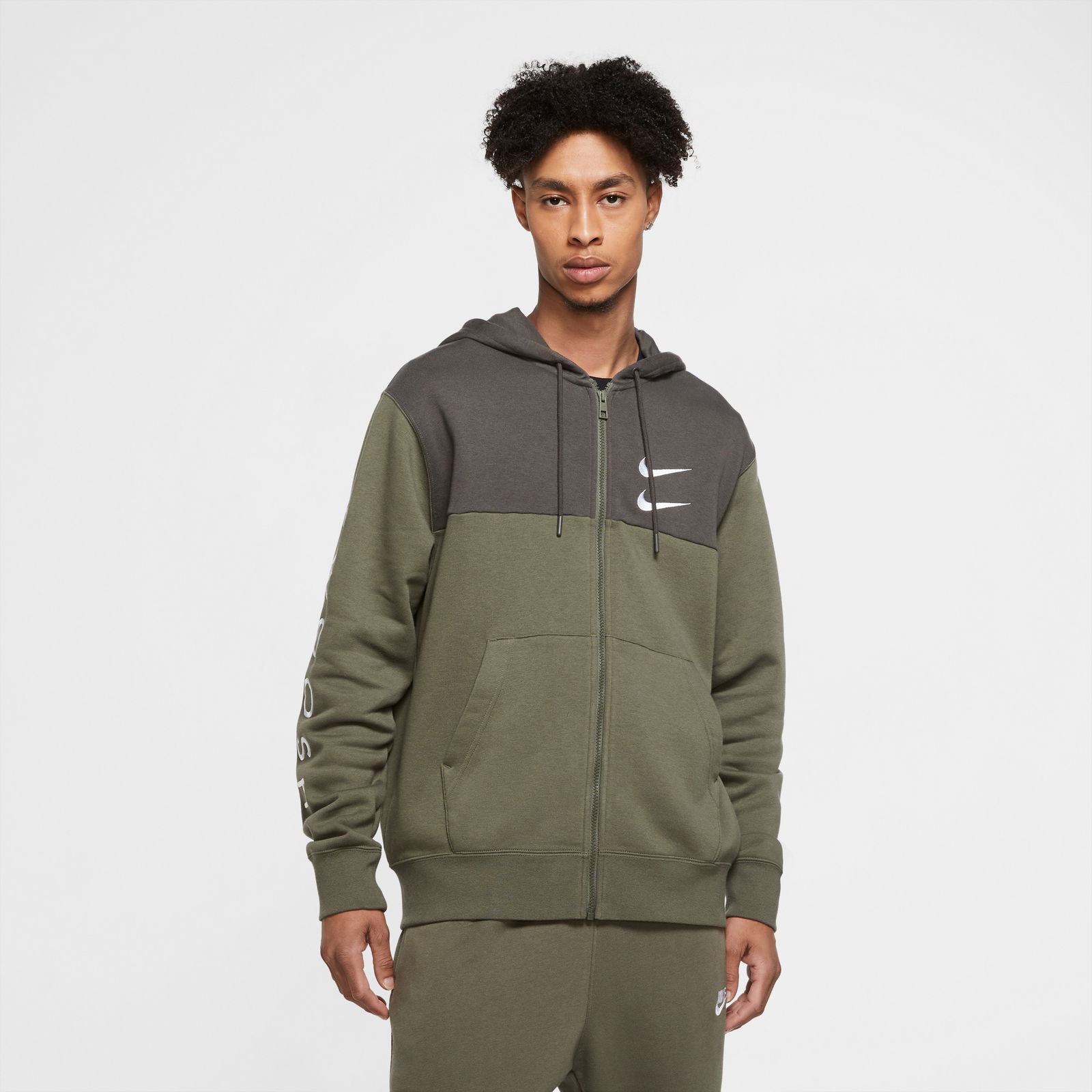 Nike Sportswear Swoosh Haki Sweatshirt