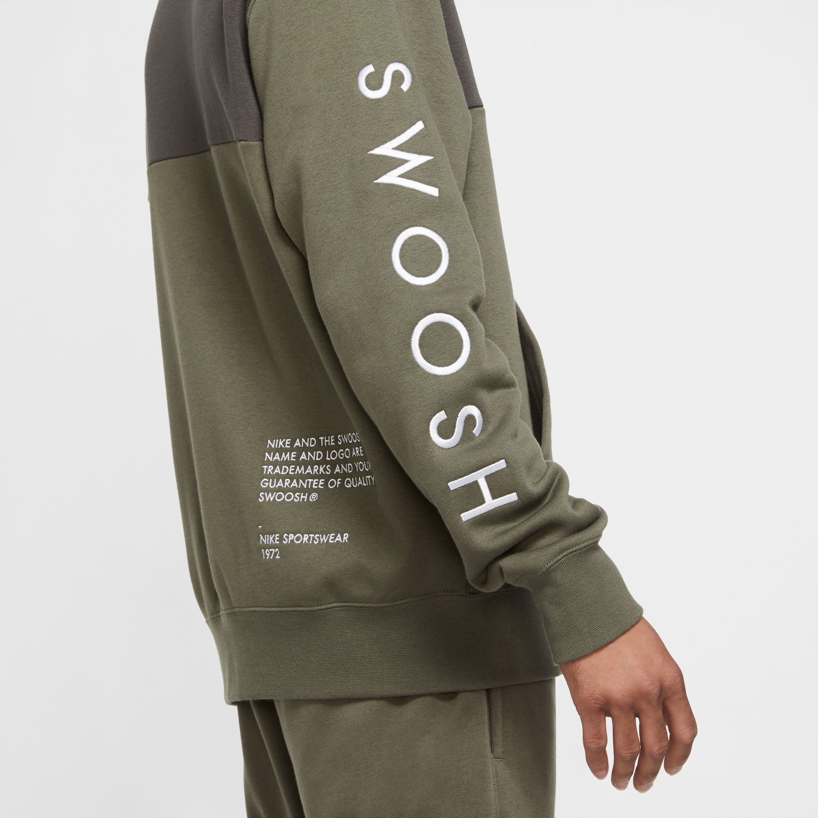 Nike Sportswear Swoosh Haki Sweatshirt