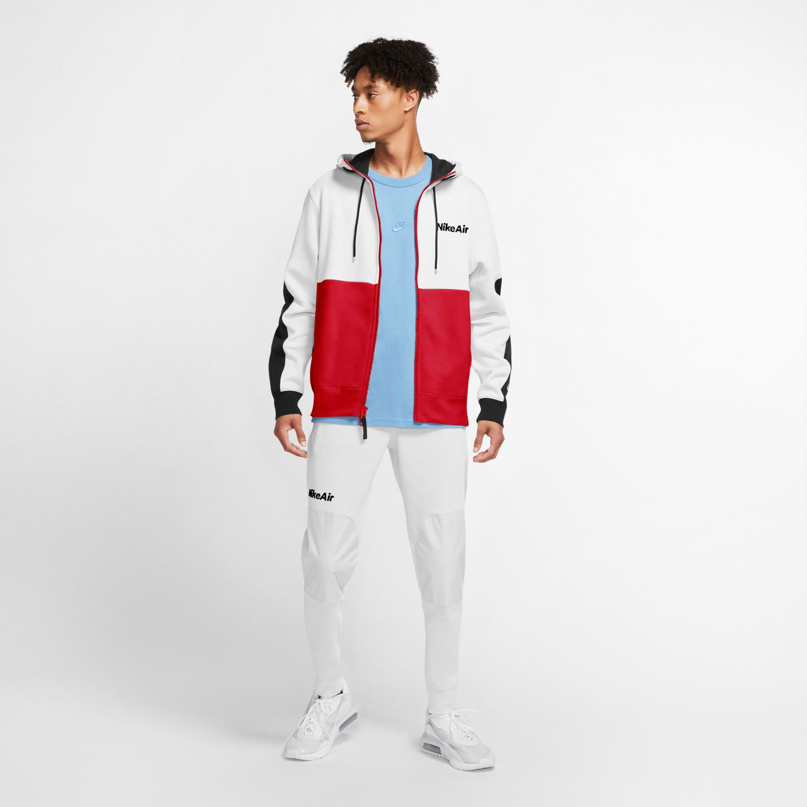 Nike Air Beyaz-Kırmızı Sweatshirt