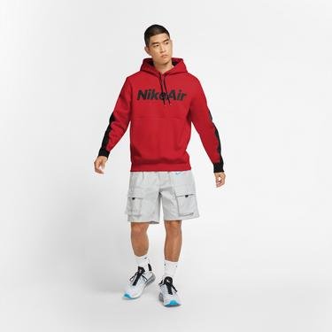  Nike Air Kırmızı Kapüşonlu Sweatshirt