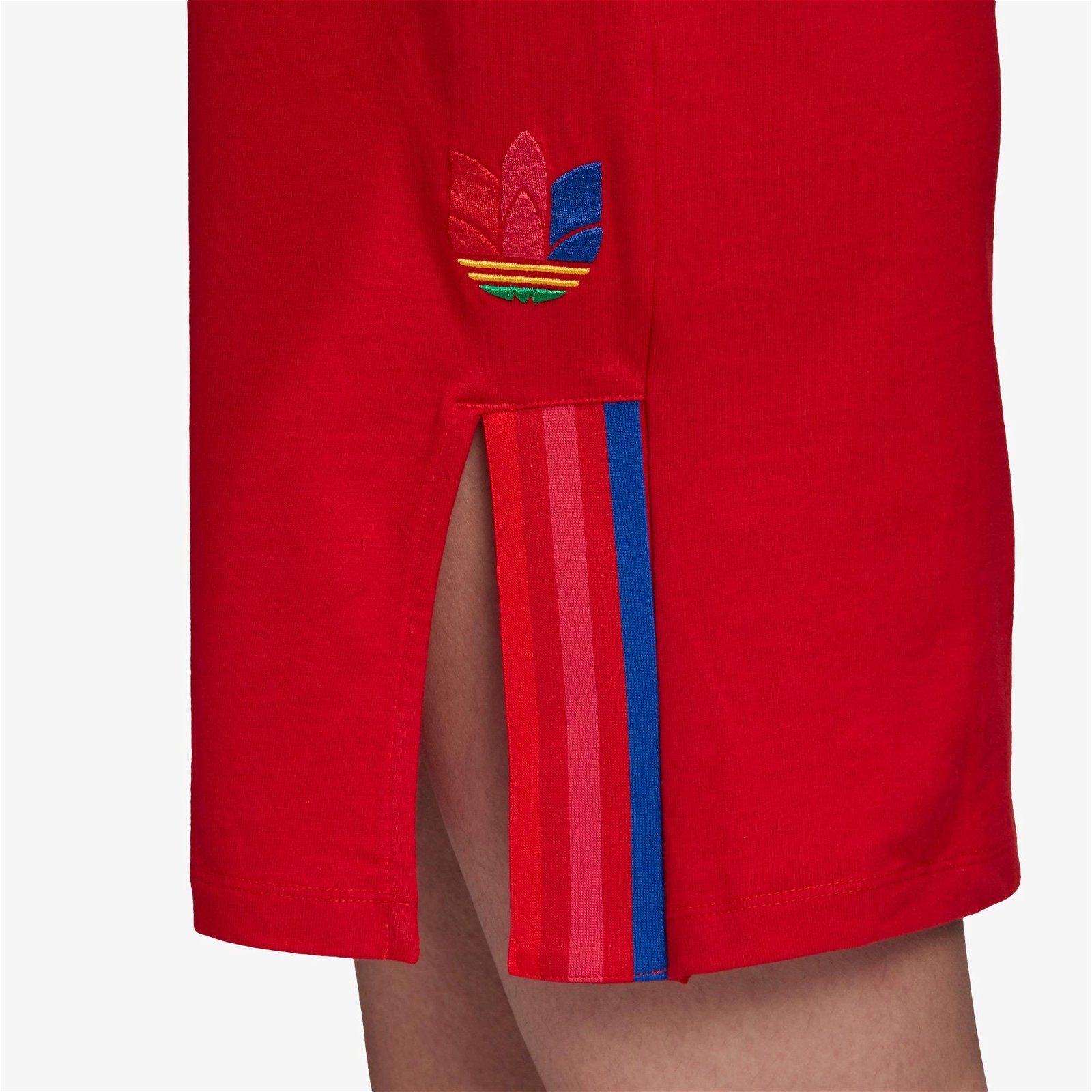 adidas Adicolor Kırmızı T-Shirt Elbise