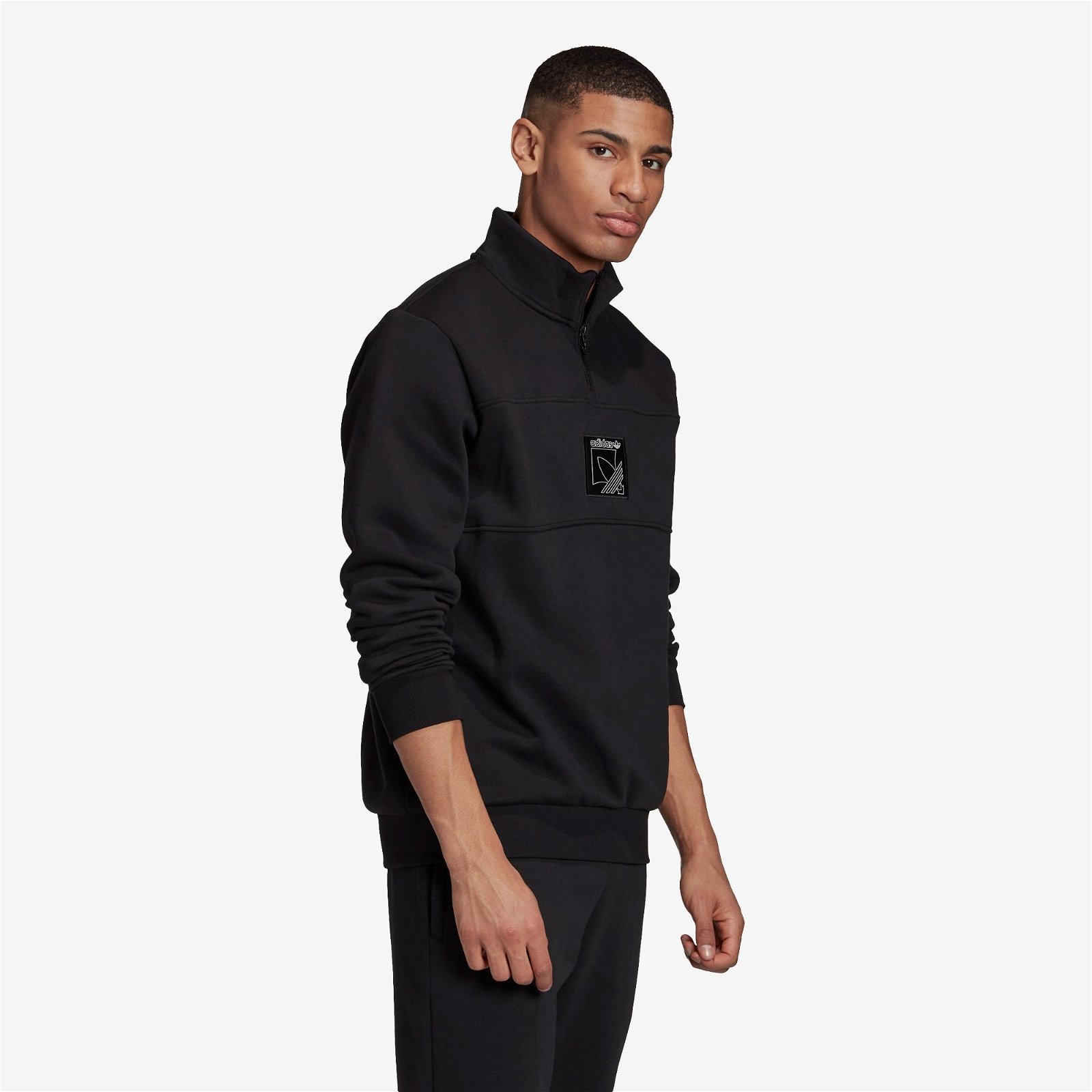 adidas Sprt Icon Quarter-Zip Siyah Sweatshirt