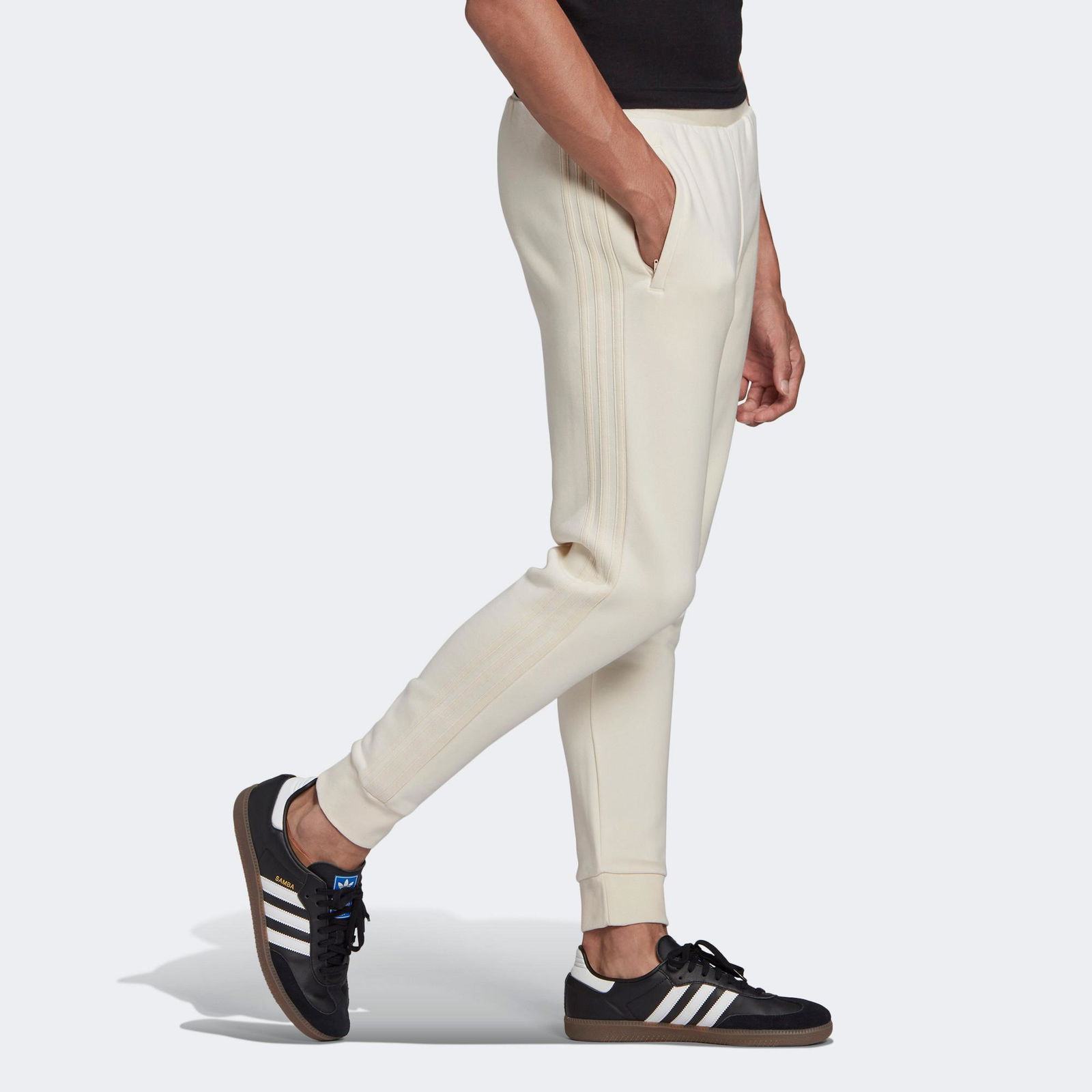 adidas 3-Stripes Bej Eşofman Altı