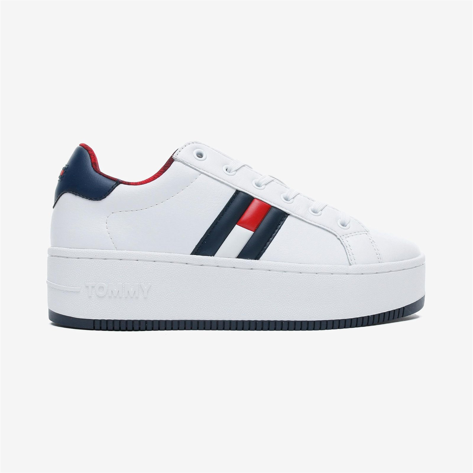 Tommy Hilfiger Iconic Flag Flatform Beyaz Spor Ayakkabı