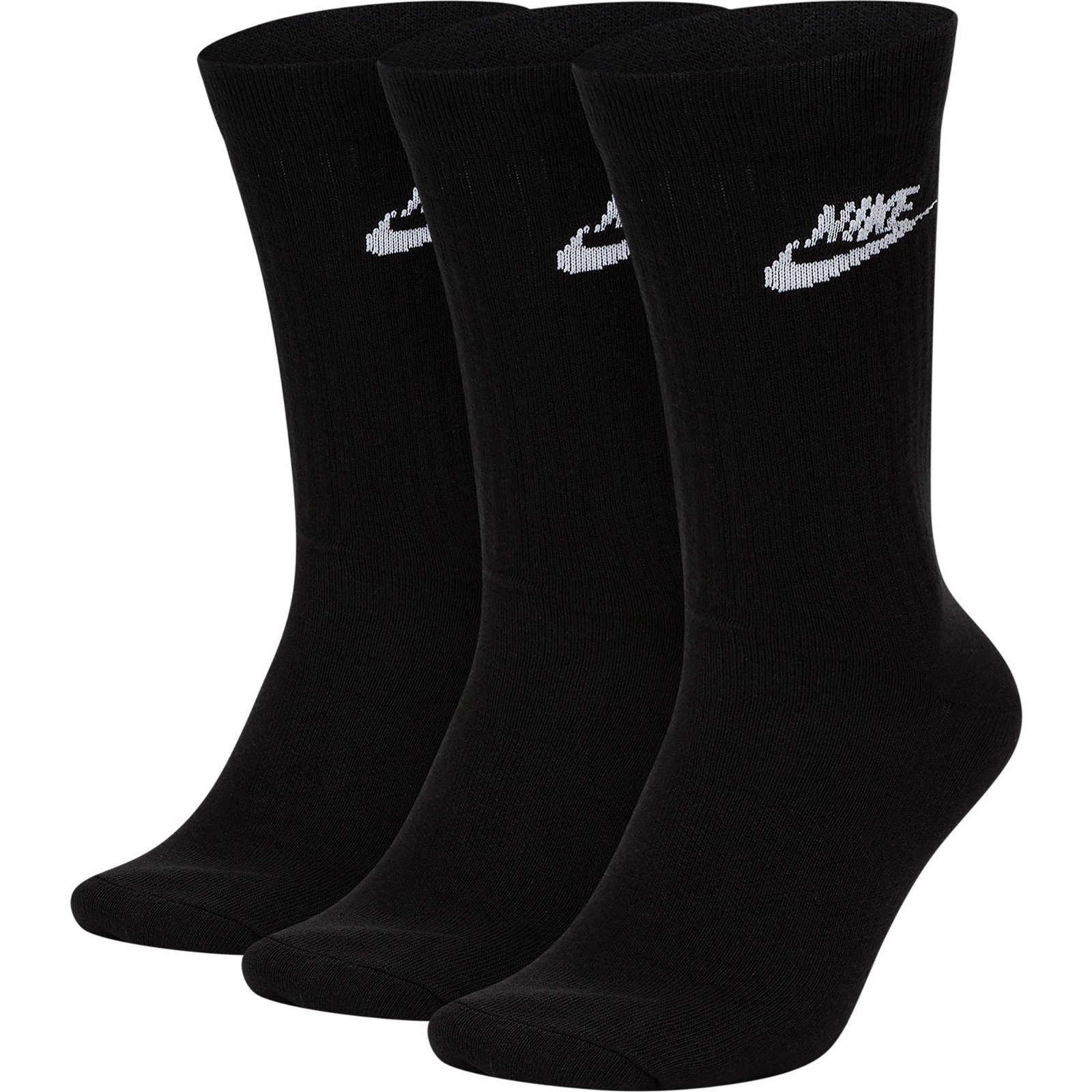 Nike Sportswear Every Essential Crew 3'lü Siyah Çorap