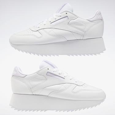  Reebok CL Leatther Double Kadın Beyaz Sneaker