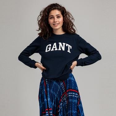  Gant Lacivert Relax Fit Sweatshirt