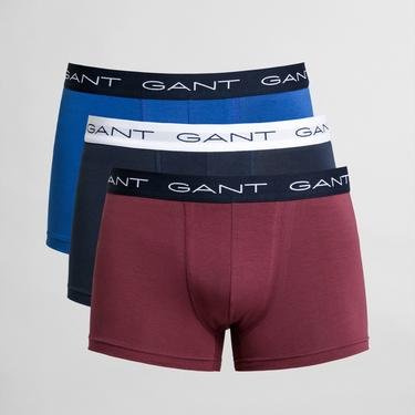  Gant Erkek Kırmızı/Siyah/Mavi 3'lü Boxer