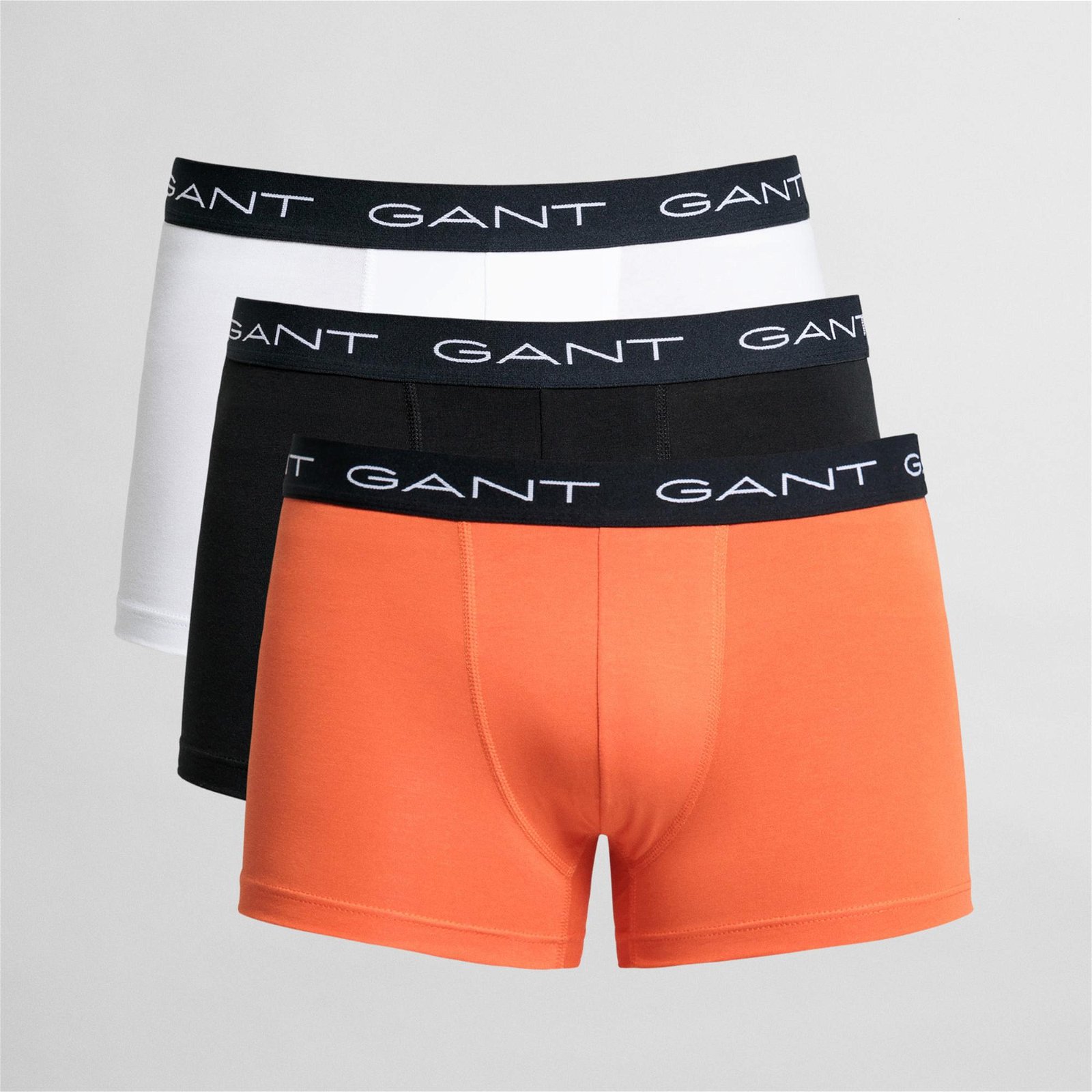 Gant Erkek Turuncu/Siyah/Beyaz 3'lü Boxer
