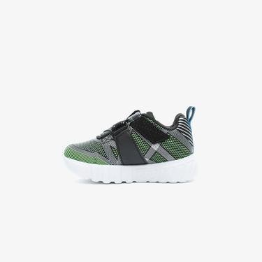 Skechers Flex Glow - Parrox Işıklı Bebek Siyah-Yeşil Spor Ayakkabı