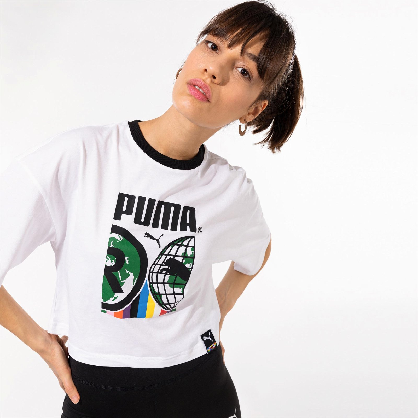 Puma International Graphic Beyaz T-Shirt