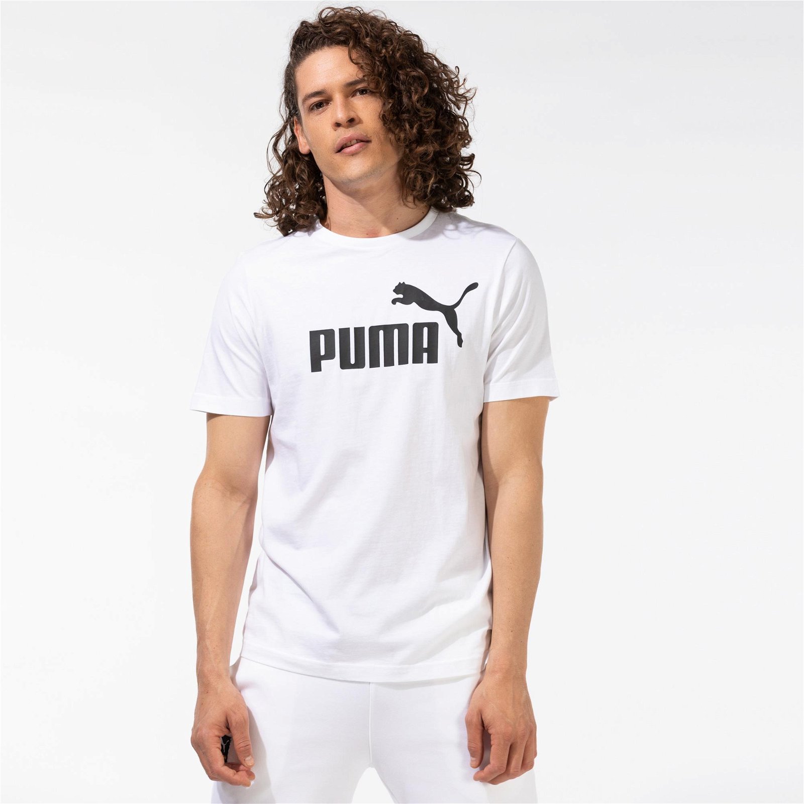 Puma ESS Logo Beyaz T-Shirt