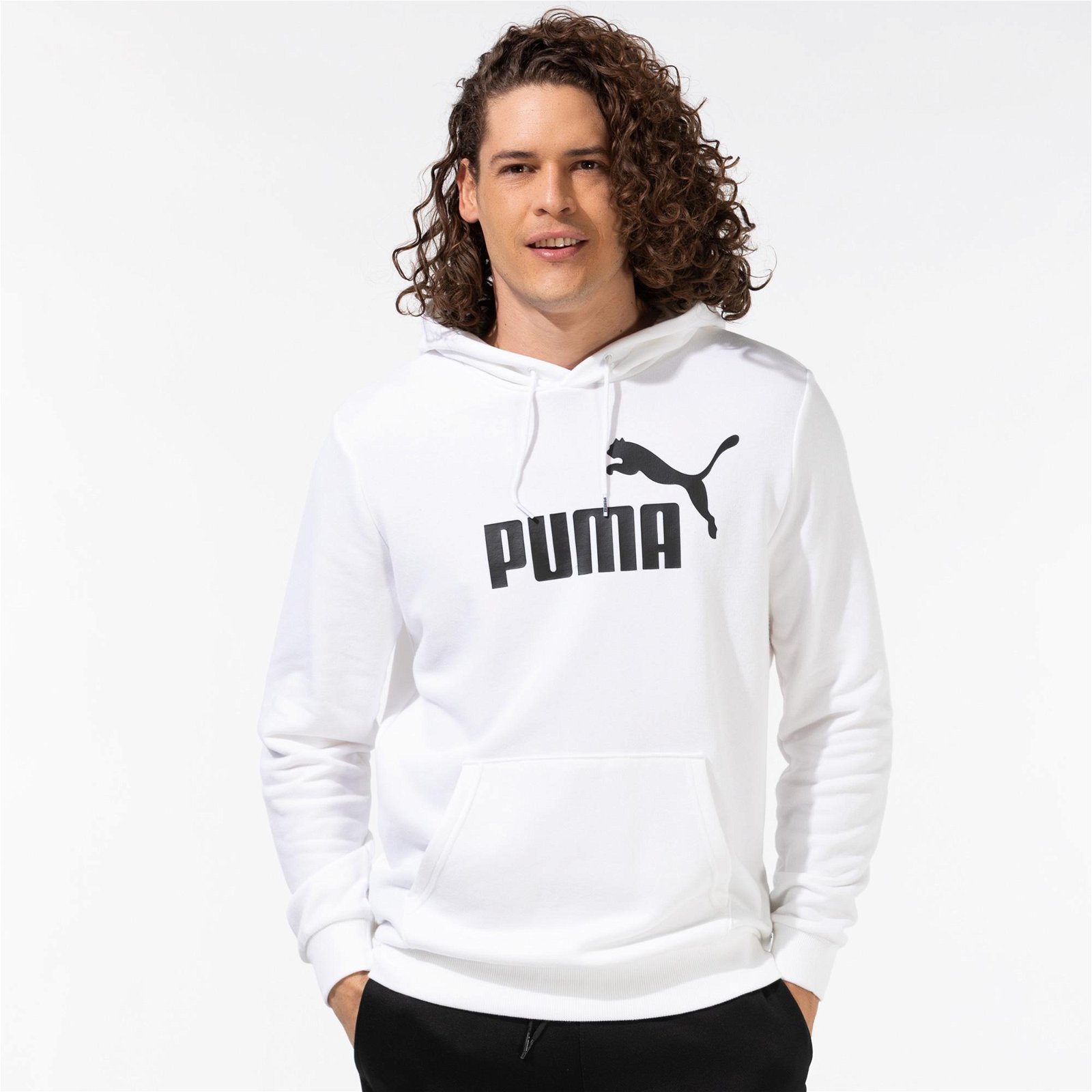 Puma ESS Big Logo Beyaz Sweatshirt