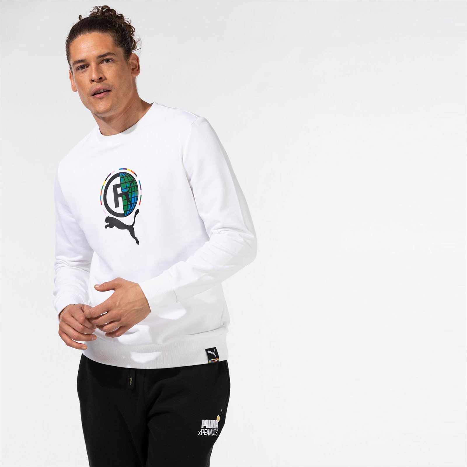 Puma International Graphic Beyaz Sweatshirt