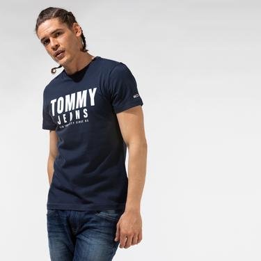  Tommy Jeans Erkek Lacivert T-Shirt