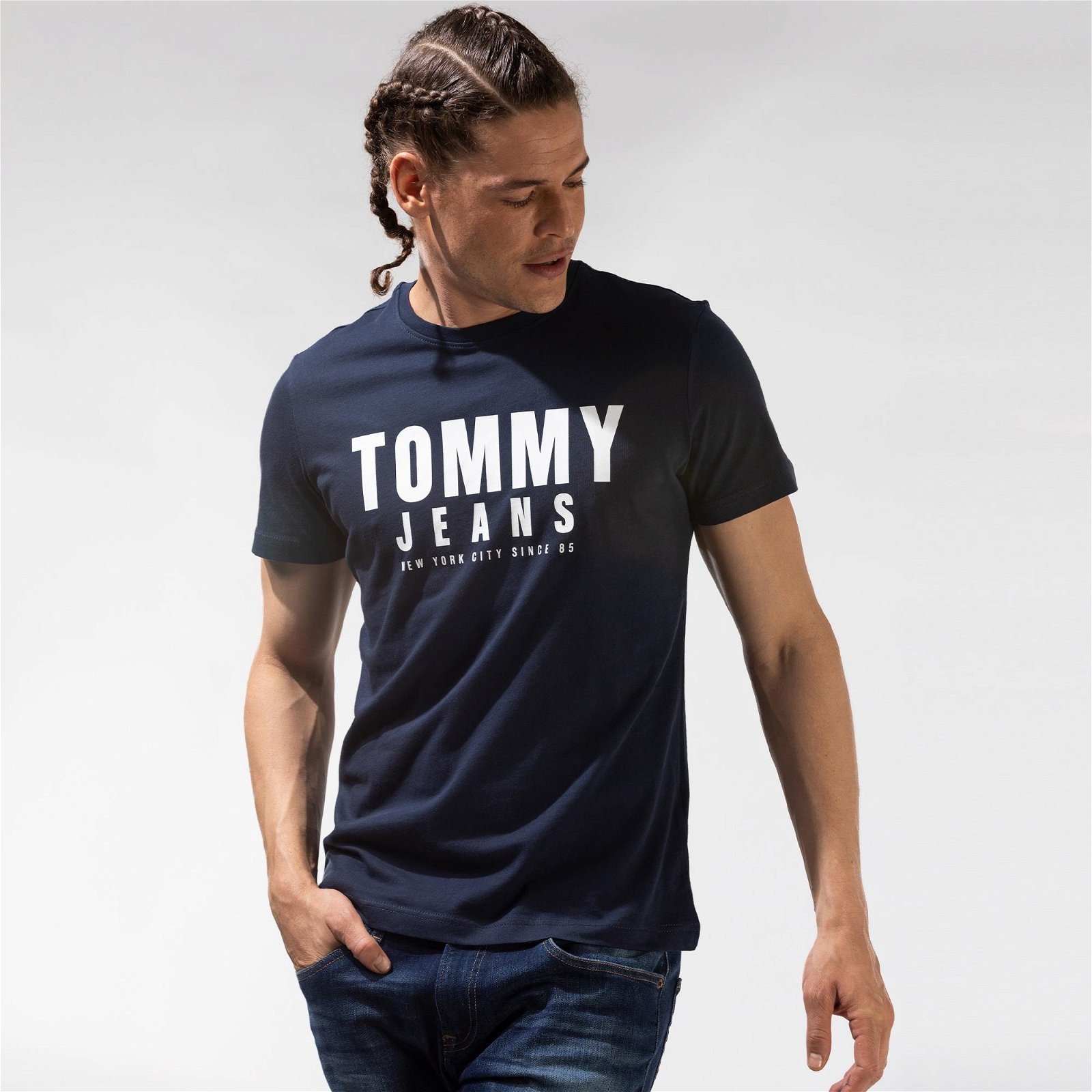 Tommy Jeans Erkek Lacivert T-Shirt