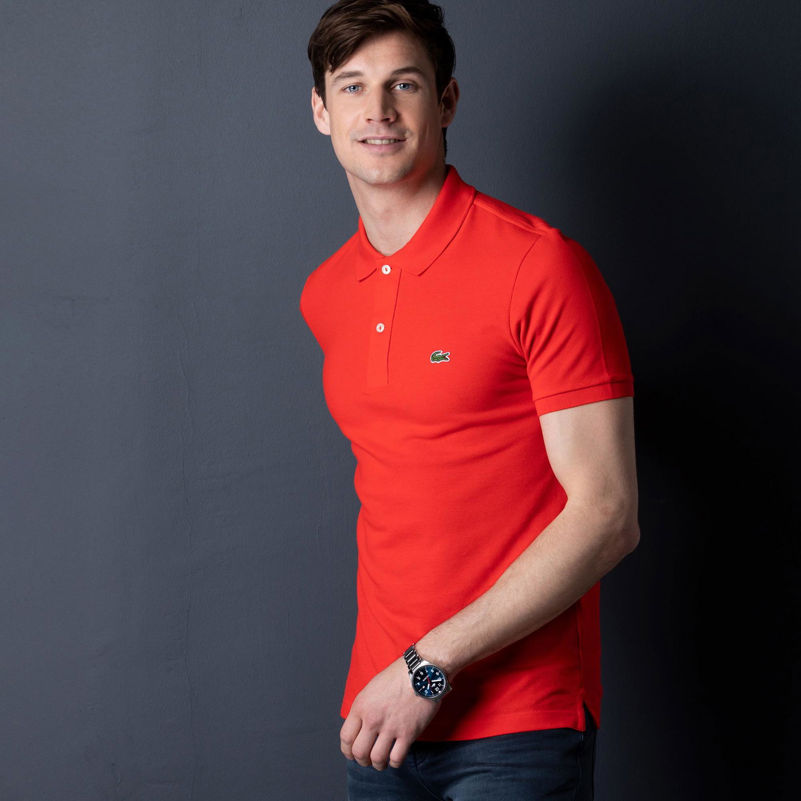 Lacoste Slim Fit Kırmızı Polo