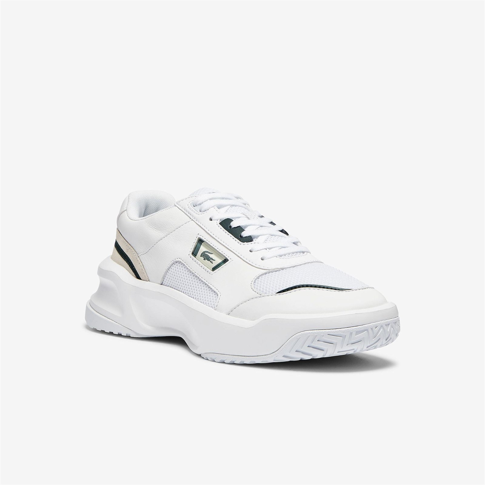 Lacoste Ace Lift 0721 1 Sma Beyaz-Koyu Yeşil Spor Ayakkabı