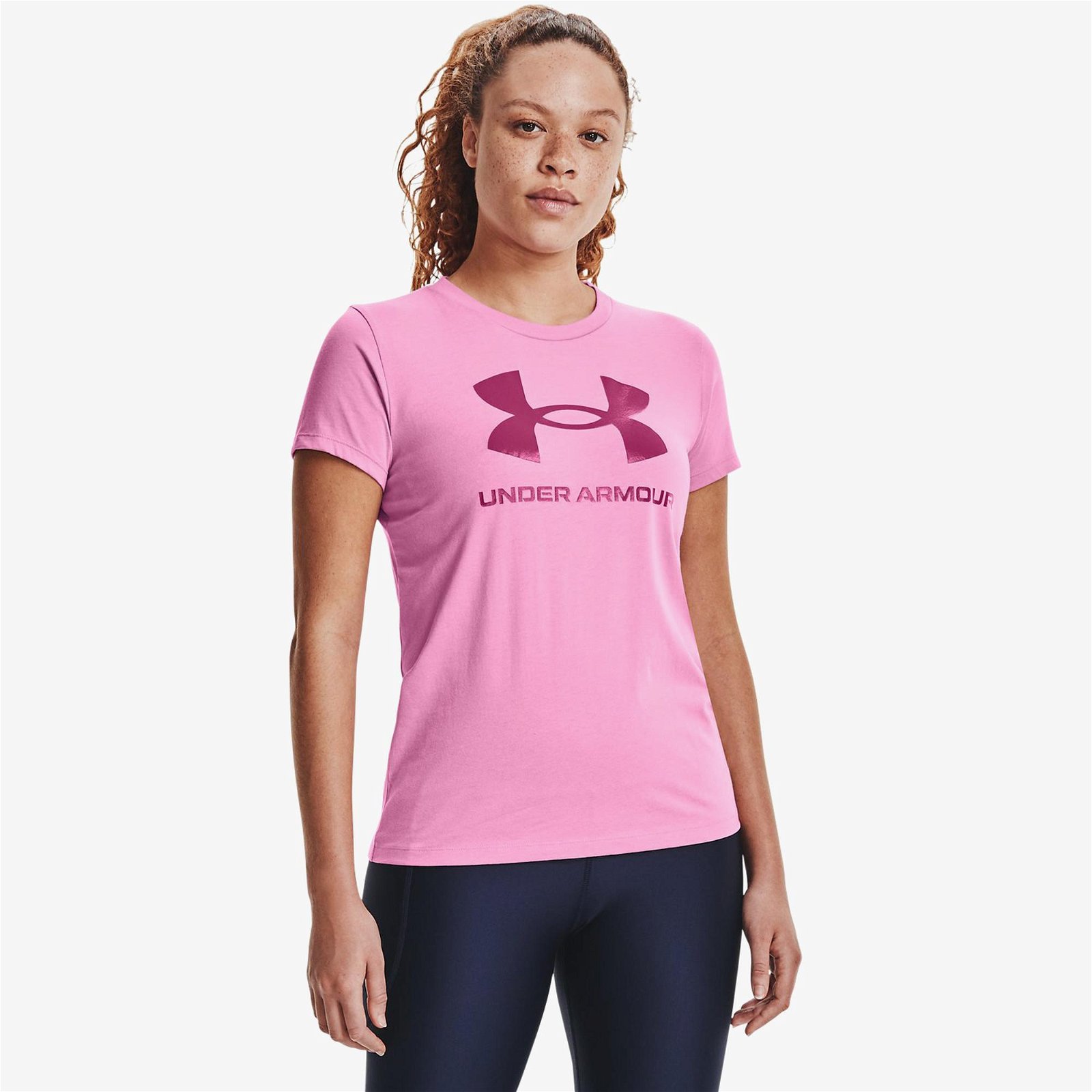 Under Armour Live Sportstyle Graphic Pembe T-Shirt