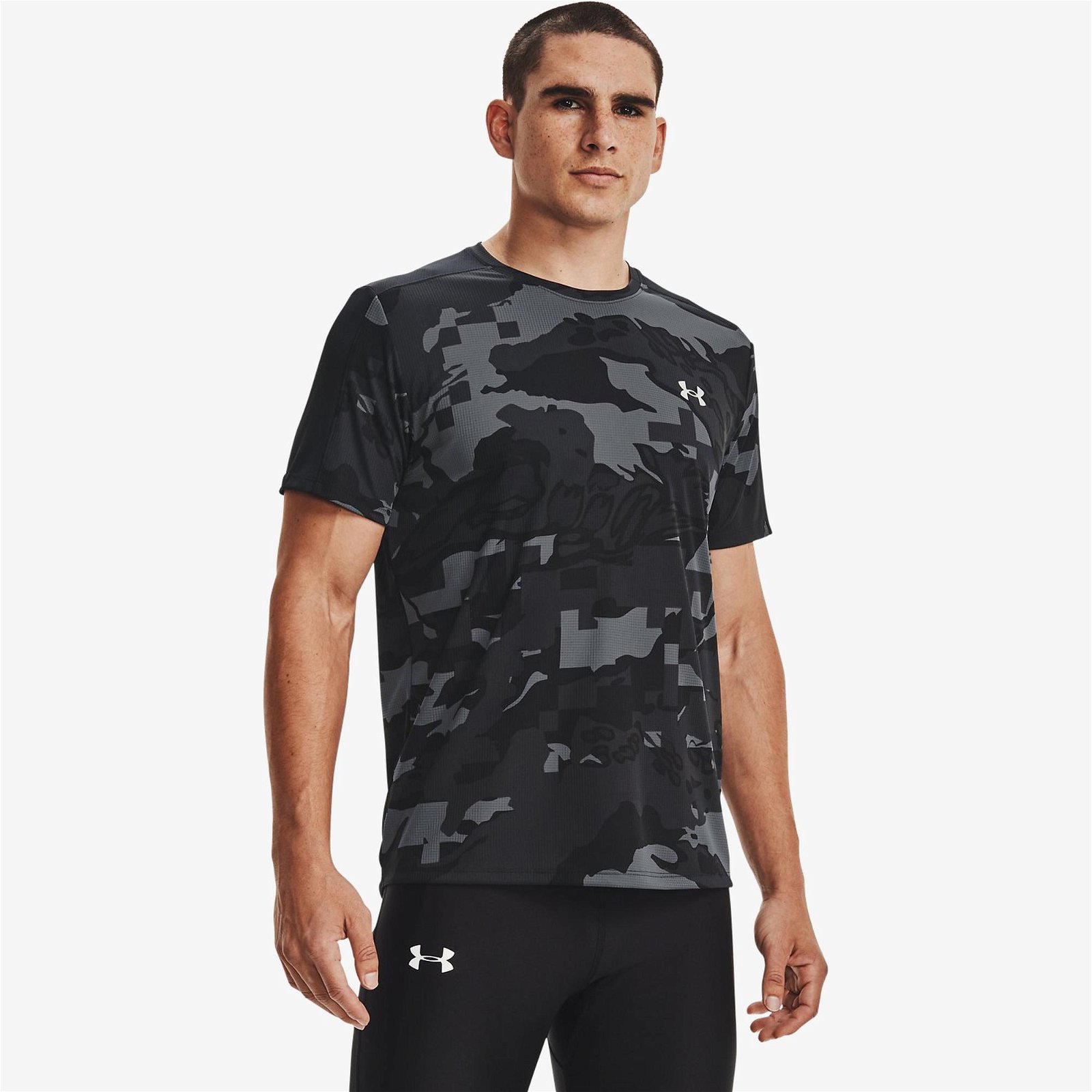 Under Armour Speed Stride Printed Siyah T-Shirt