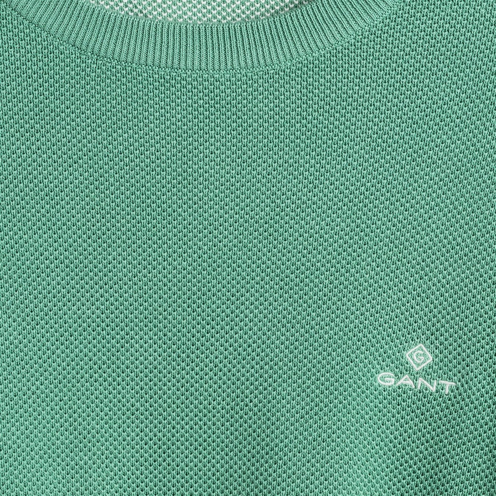Gant Erkek Yeşil Regular Fit Triko
