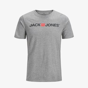  Jack & Jones Jjecorp Erkek Gri T-Shirt