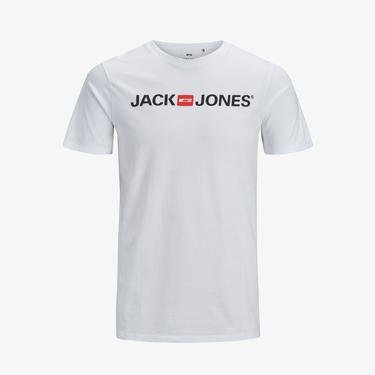  Jack & Jones Jjecorp Erkek Beyaz T-Shirt