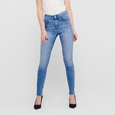  Only Kadın Skinny Fit Mavi Jean
