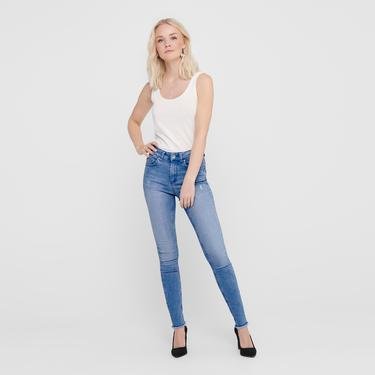  Only Kadın Skinny Fit Mavi Jean