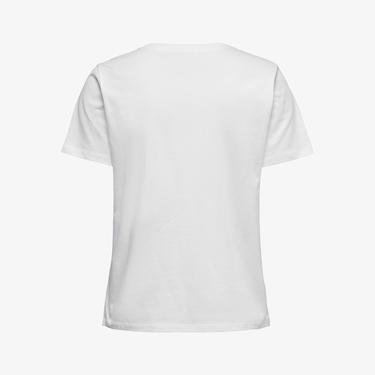  Only Kadın Regular Fit Beyaz T-Shirt