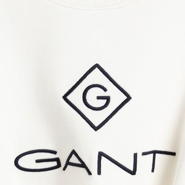  Gant Kadın Beyaz Sweatshirt