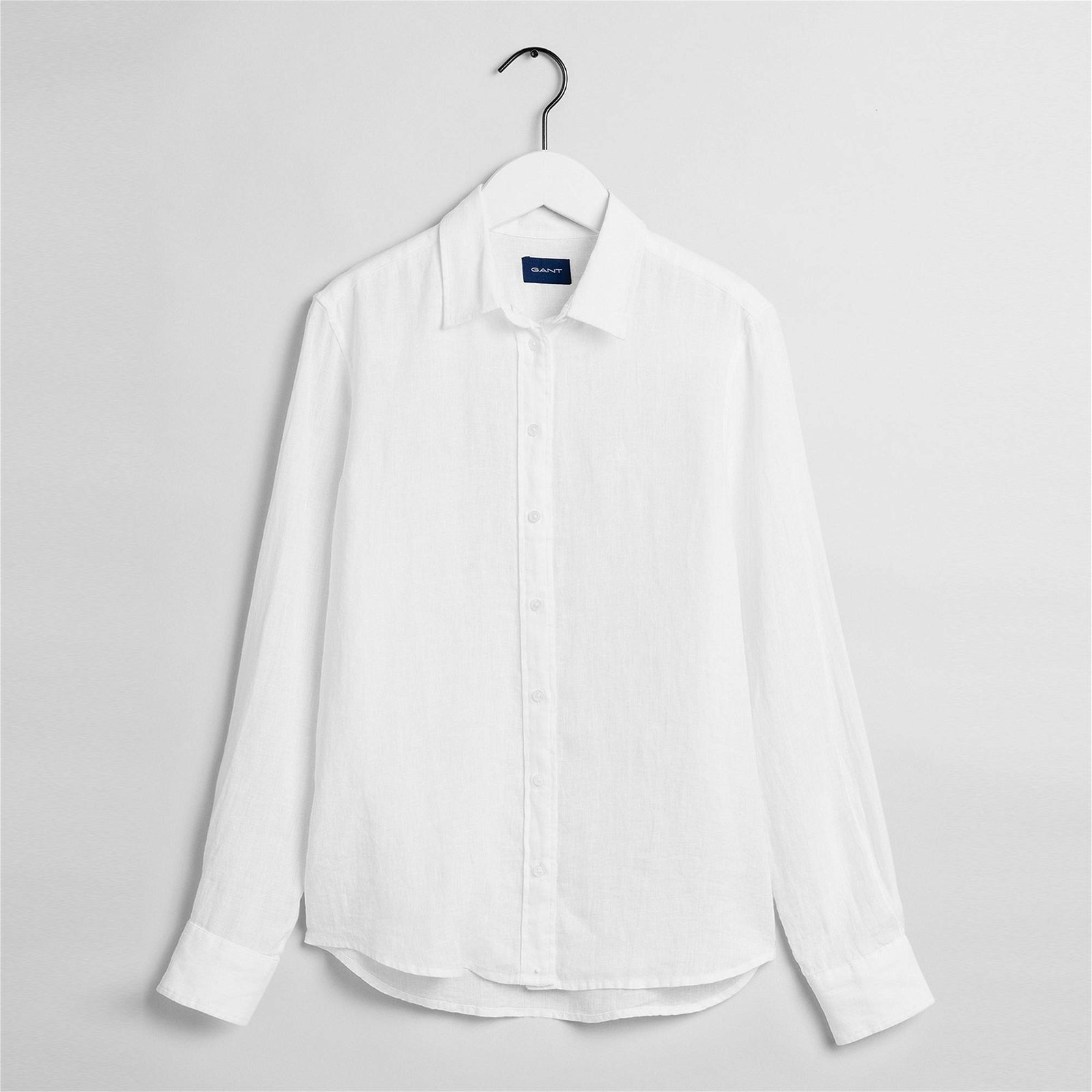 Gant Kadın Beyaz Keten Chambray Gömlek