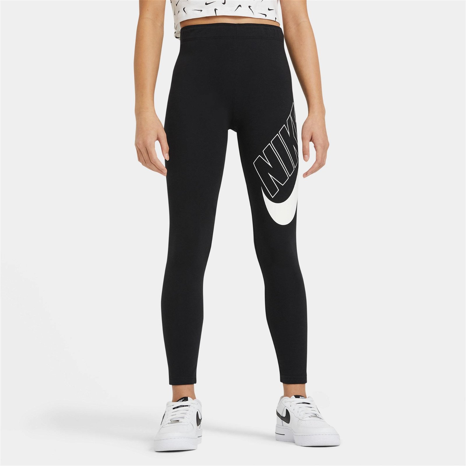 Nike Sportswear Favorites Graphic Çocuk Siyah Tayt