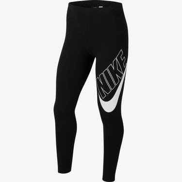  Nike Sportswear Favorites Graphic Çocuk Siyah Tayt