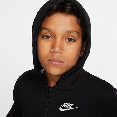  Nike Big Kids Sportswear Club Çocuk Siyah Kapüşonlu Sweatshirt