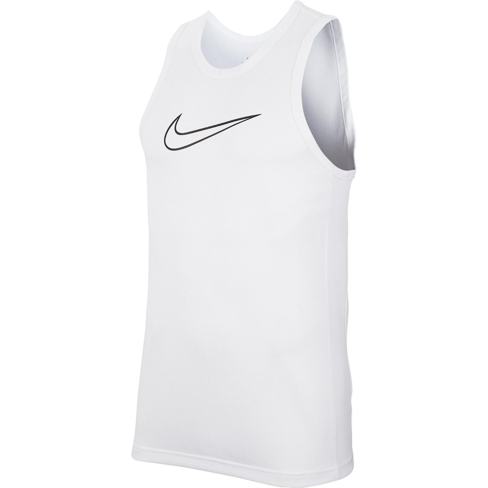 Nike Dri-Fit Crossover Erkek Beyaz Kolsuz T-Shirt