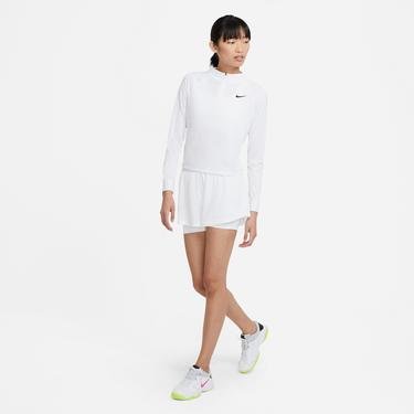  Nike Court Dri-Fit Advantage Kadın Beyaz Şort
