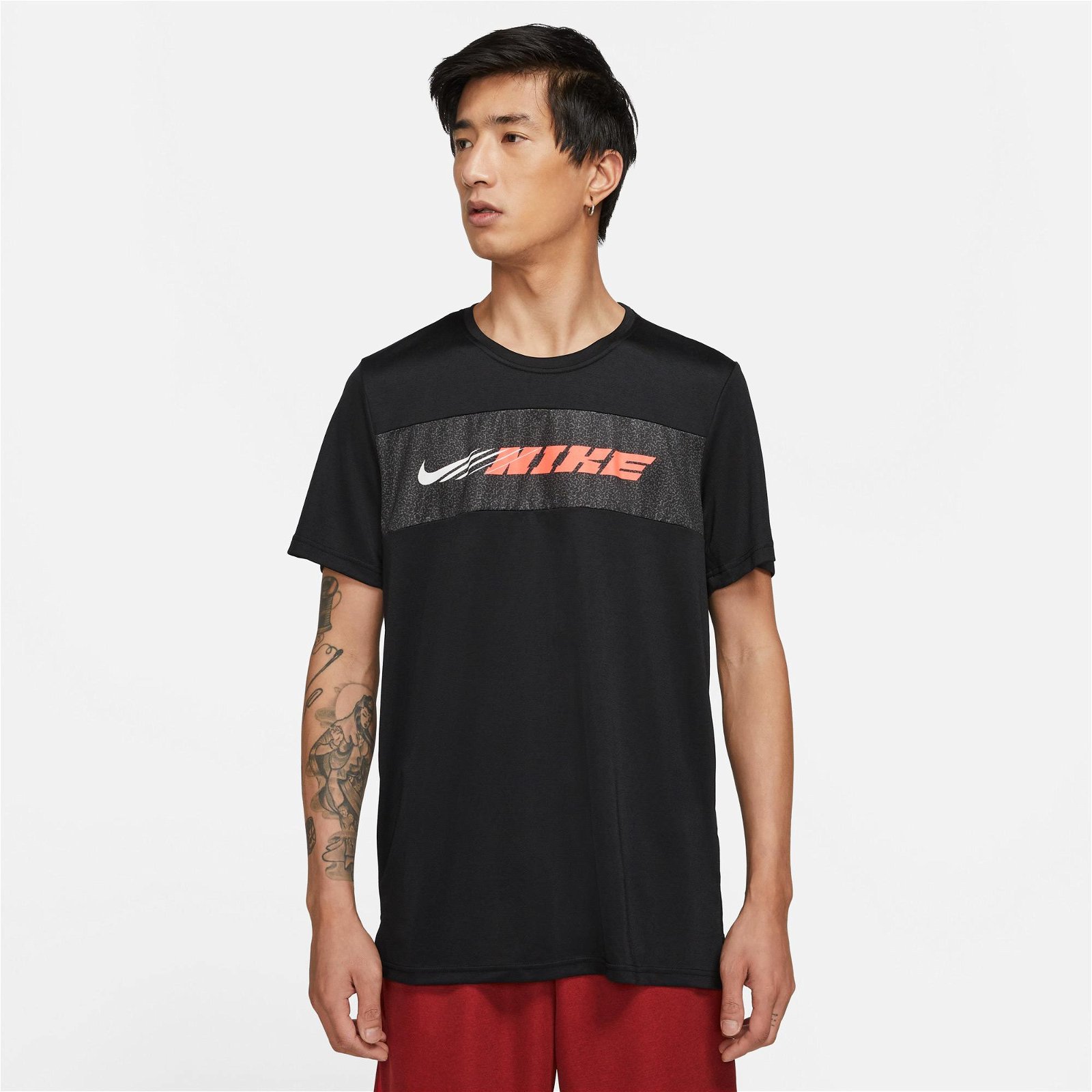 Nike Dry Superset Energy Erkek Siyah T-Shirt