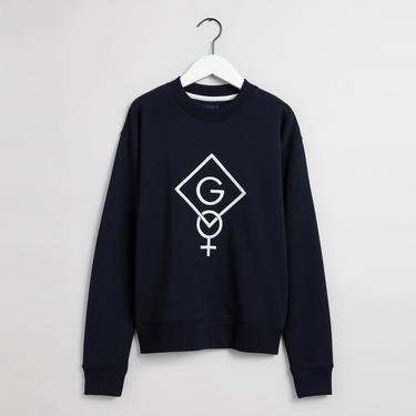  Gant Womens Day Kadın Lacivert Sweatshirt