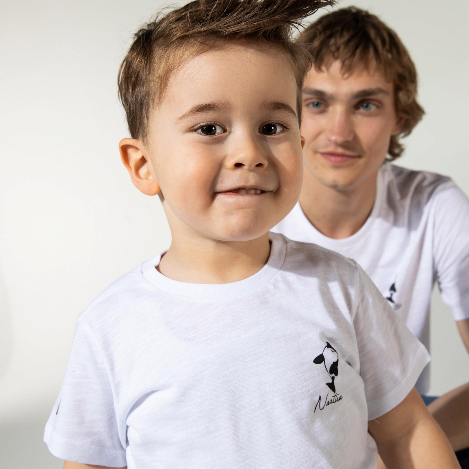 Nautica Erkek Çocuk Beyaz Baskılı T-Shirt