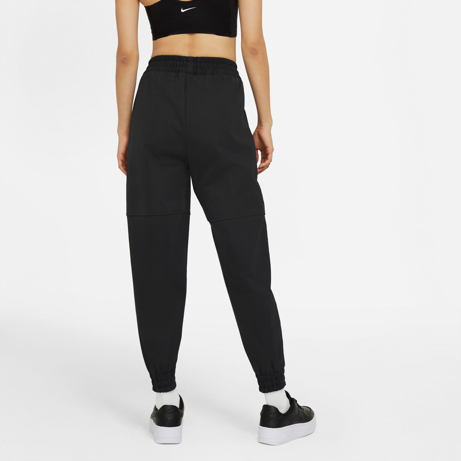 Nike Sportswear Swoosh Wvn Hr Kadın Siyah Eşofman Altı