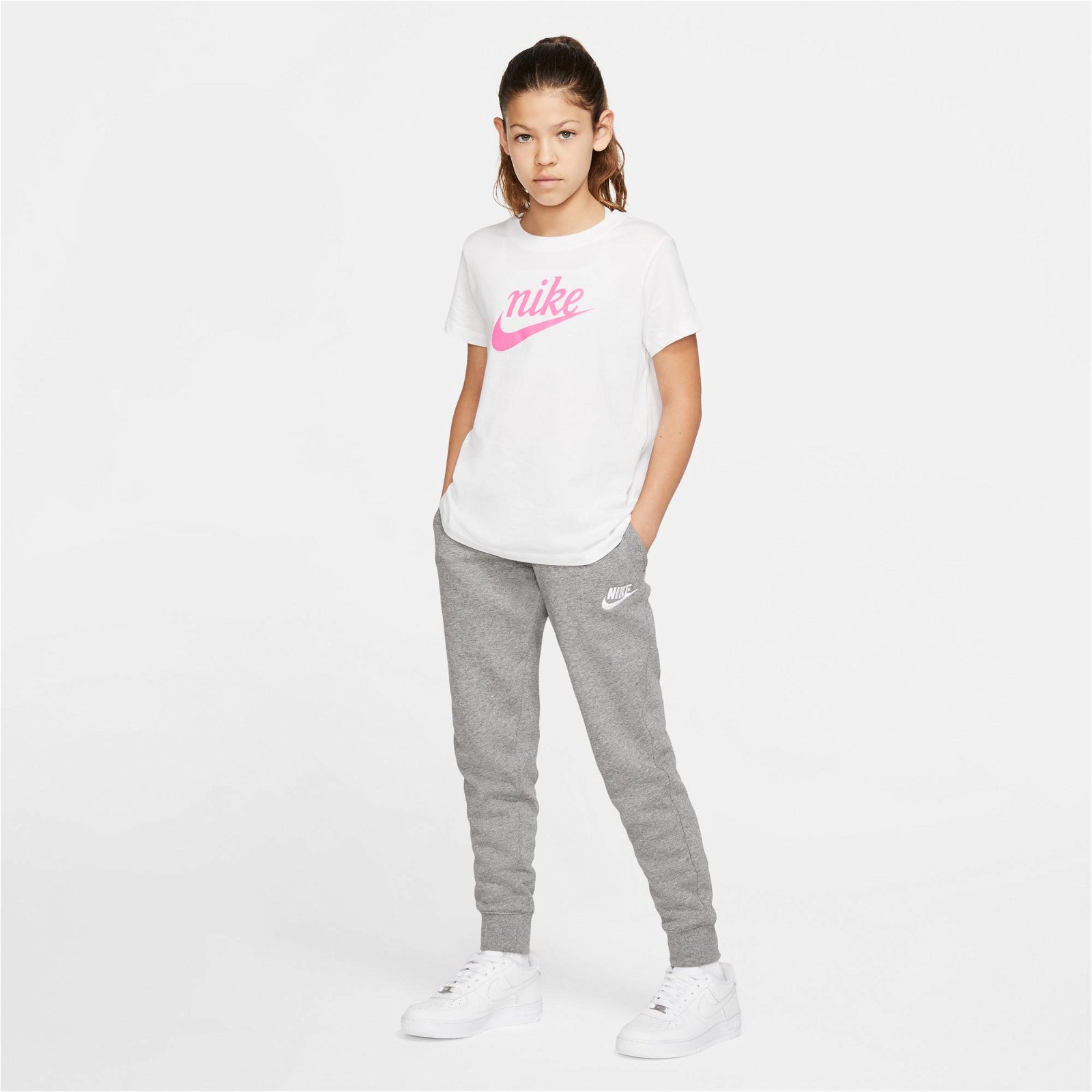 Nike Girls Sportswear Çocuk Gri Eşofman Altı