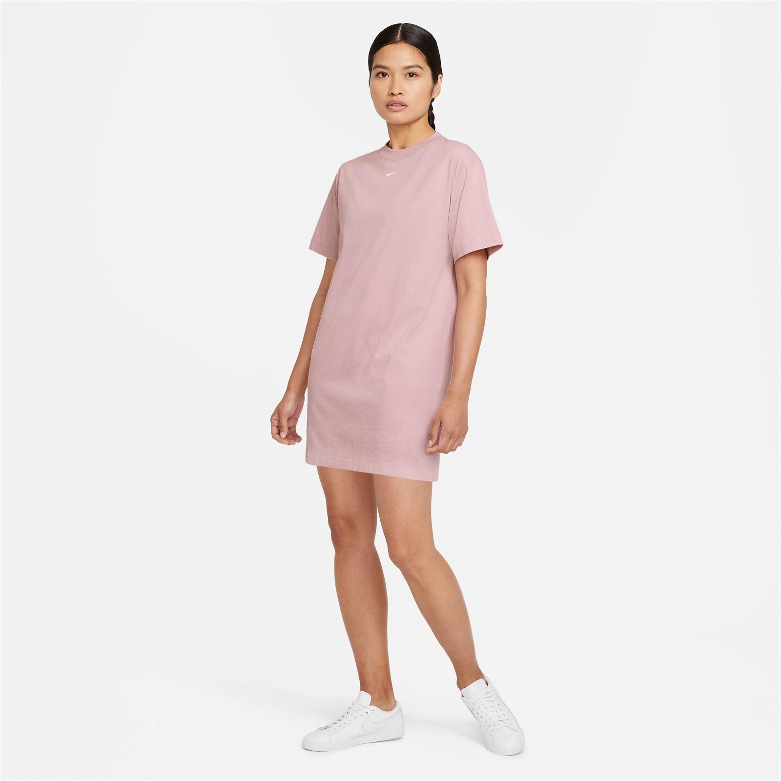 Nike Sportswear Essential Kadın Lila Rengi Elbise