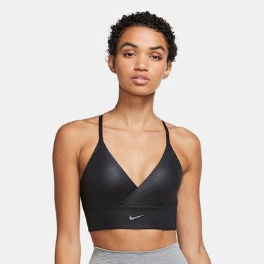  Nike Dri-Fit Indy Lngln Shine Kadın Siyah Bra