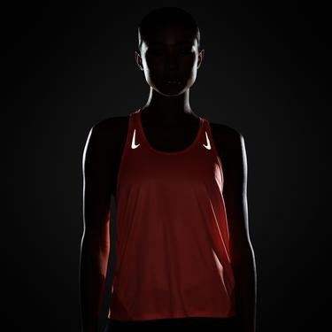  Nike Dri-Fit Miler Kadın Turuncu Kolsuz T-Shirt