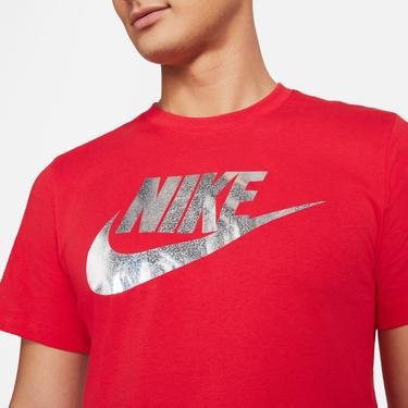  Nike Sportswear Brand Mark Application 1 Erkek Kırmızı T-Shirt